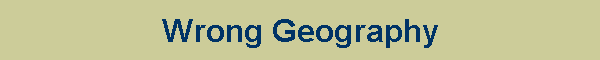 Wrong Geography