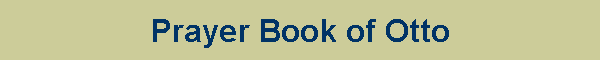 Prayer Book of Otto