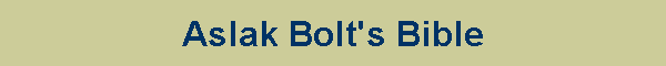 Aslak Bolt's Bible