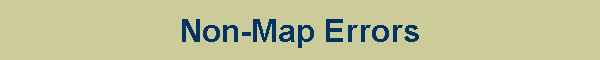 Non-Map Errors