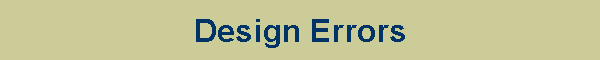 Design Errors