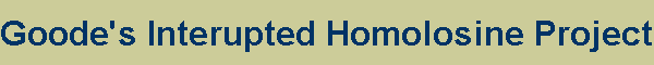 Goode's Interupted Homolosine Projection