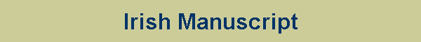 Irish Manuscript